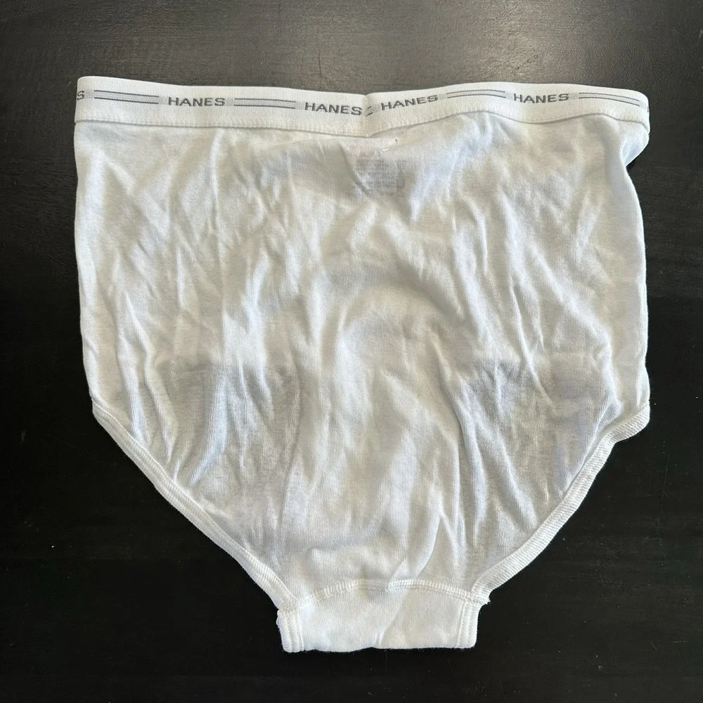 VTG New Men's Hanes Comfort Flex White Tighty Whities Briefs Underwear USA XL